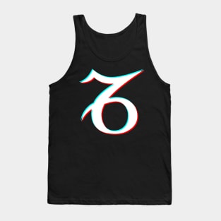 Capricorn Star Sign White 3D Effect Tank Top